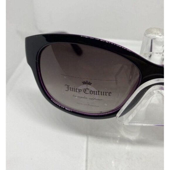 juicy couture New sunglasses black purple sparkle frames Gray Lens WJC81SG04 - Picture 3 of 7